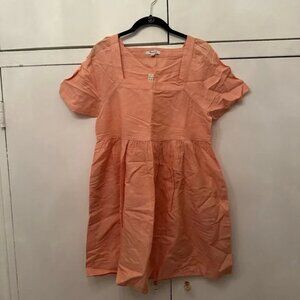 Peach Short Sleeve Dress Madewell